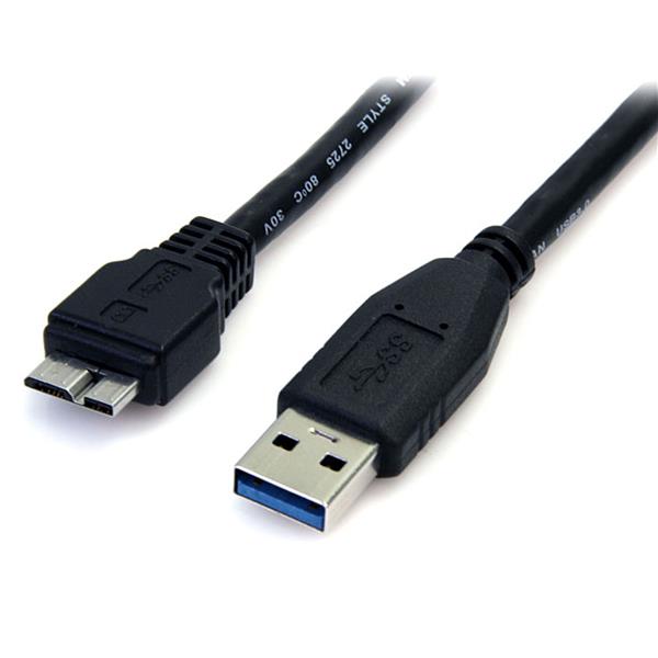 STARTECH Câble SuperSpeed USB 3.0 noir A vers micro B - M/M