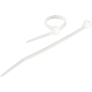 Cable To Go 7.5in Cable Ties Multipack (100 pack) - White (TAA Compliant) (43034)