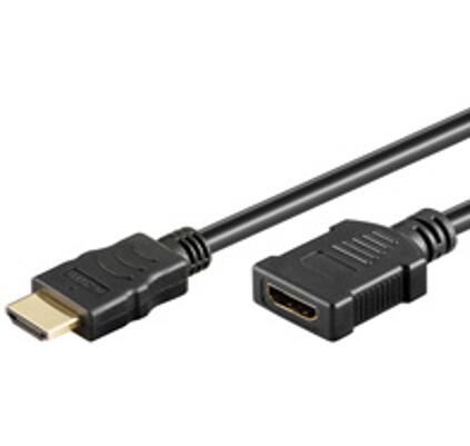 iCAN Premium HDMI 1.4 3D LAN Heavy Duty M/F Extension Cable, 3ft