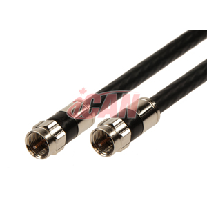 Câble coaxial TV/satellite iCAN RG6, mâle vers mâle, 50 pieds