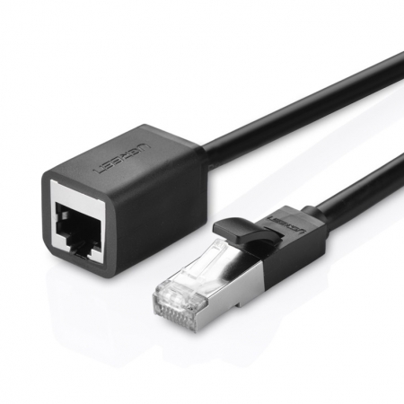 UGREEN NW112 Câbles de prolongation Ethernet RJ45 FTP Cat 6 M/F, 1M Noir