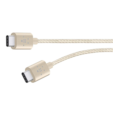Câble de charge métallique USB-C™ vers USB-C BELKIN MIXIT↑ – 6 pi (argent)