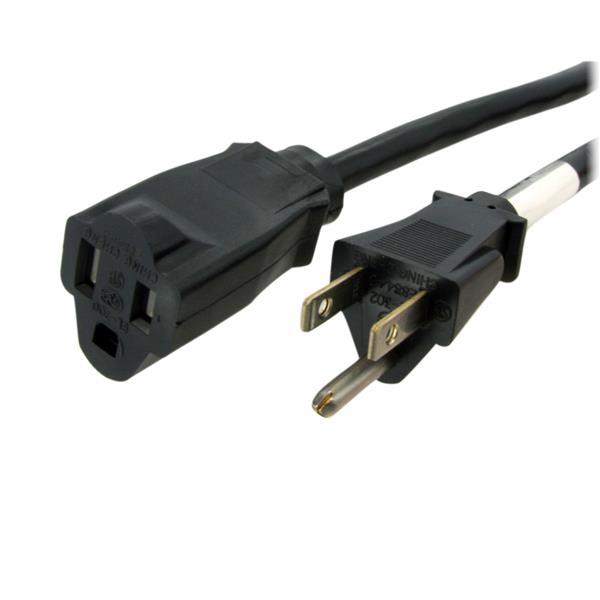 Cordon d^alimentation Startech 14 AWG avec rallonge - NEMA 5-15R à NEMA 5-15P - 6 pi (PAC101146)