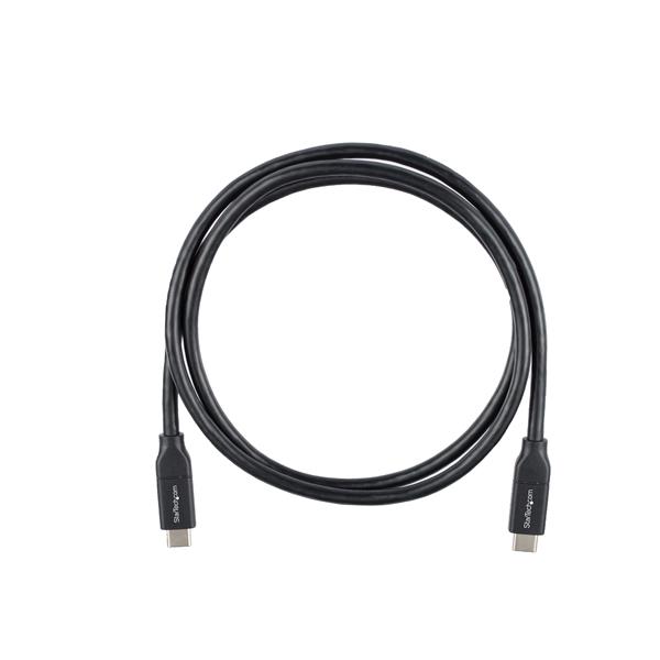 âble Startech USB-C vers USB-C avec PD 5A - M/M - 1 m (3 pi - USB 2.0 - Certifié USB-IF (USB2C5C1M