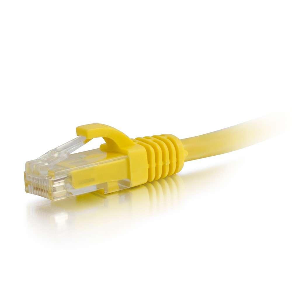 Câble de raccordement réseau non blindé Cat6 sans accrochage Cables 2 Go de 10 pieds - jaune (27193)