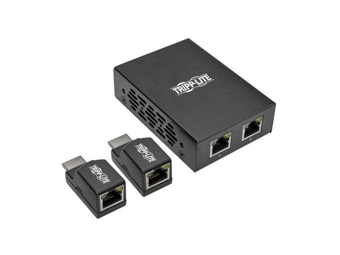 it d^extension HDMI sur Cat5/Cat6 Tripp Lite 2 ports - 1 émetteur, 2 mini-récepteurs (B126-2P2M-POC