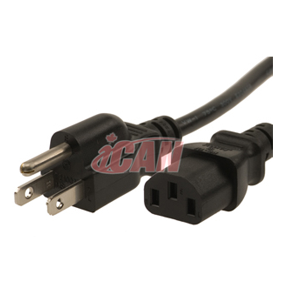 iCAN Heavy Duty External Computer Power Cable/Cord 18AWG, 15FT