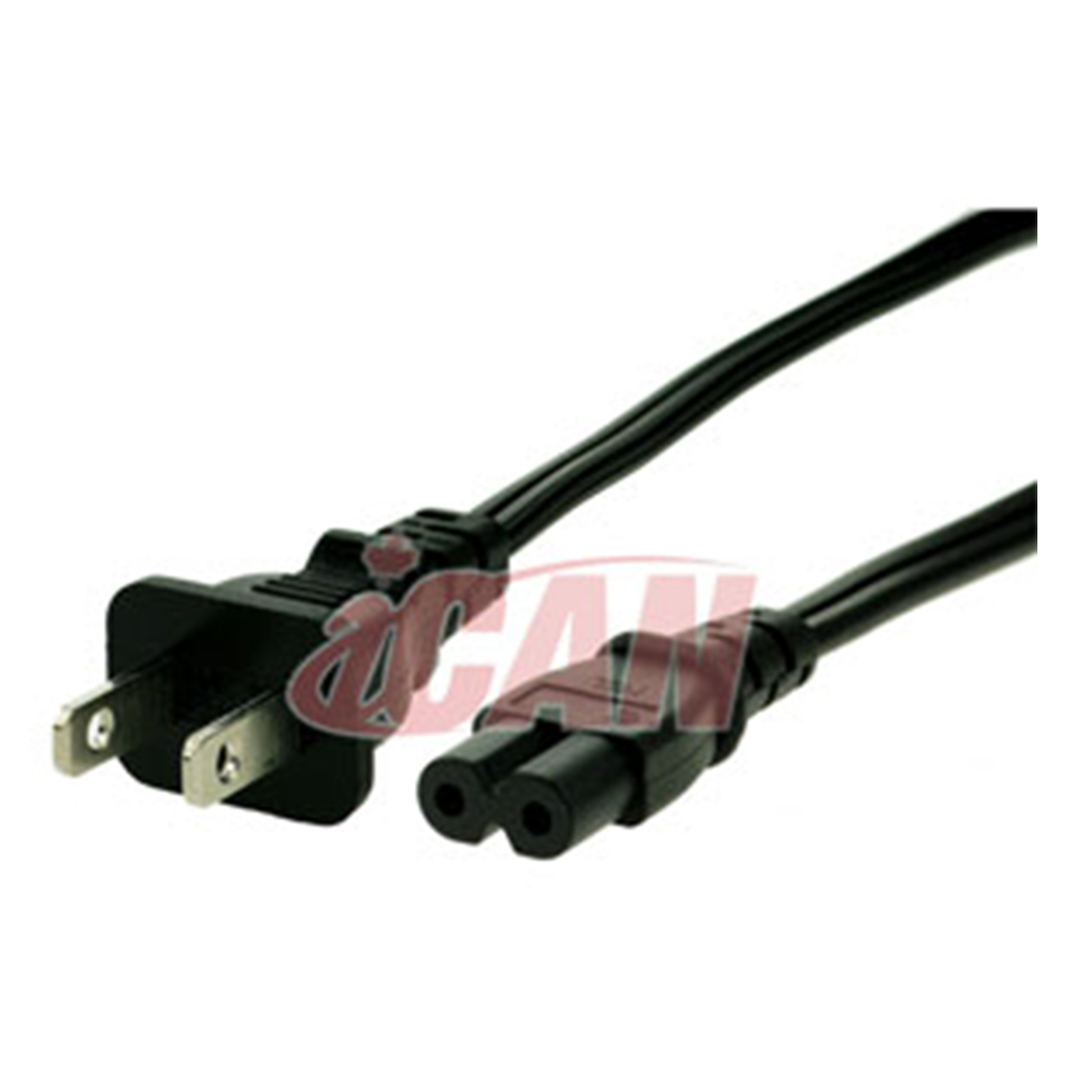iCAN External Notebook PC Power Cable 2-pin Non-polarized, 6FT