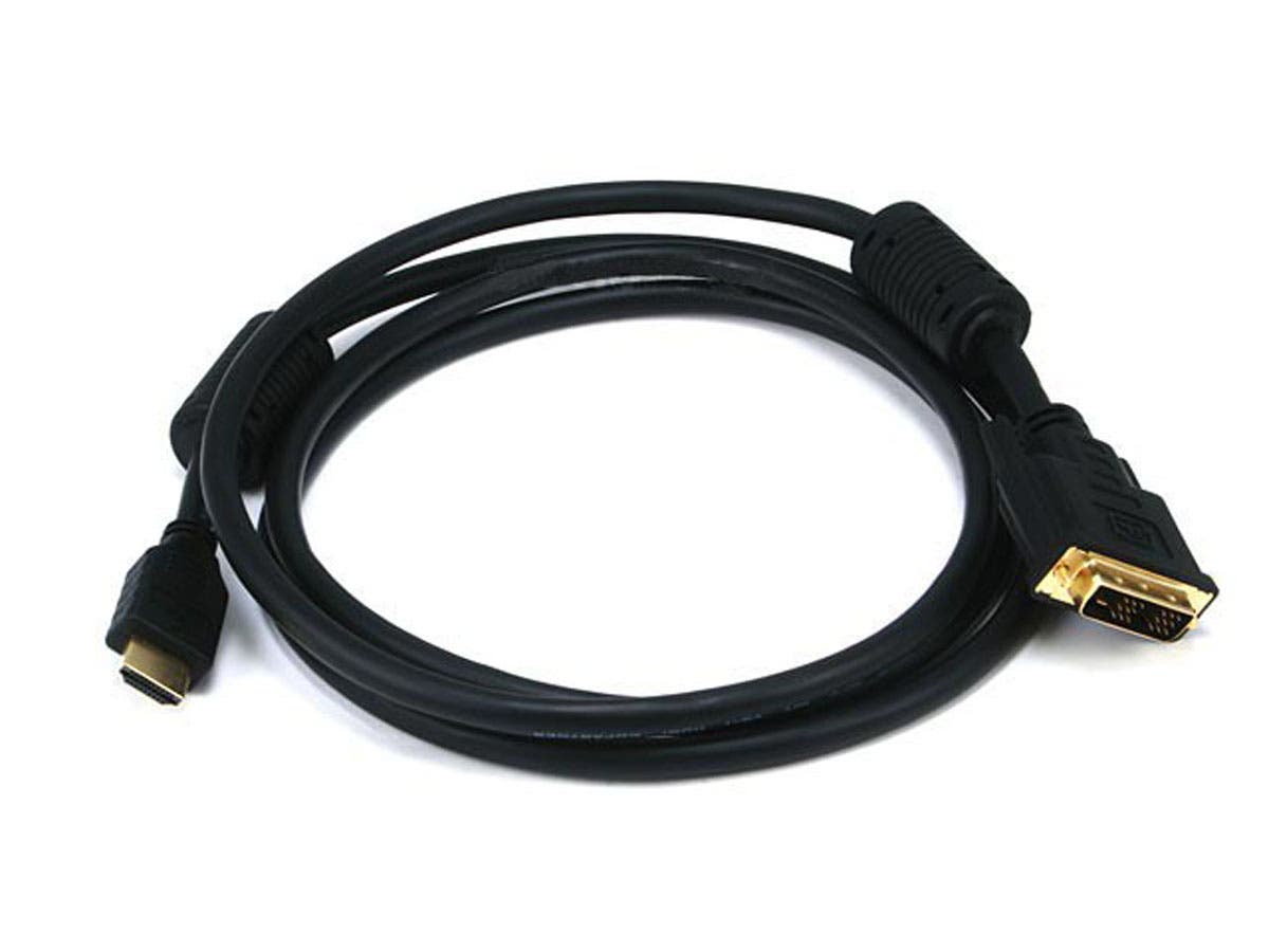 MONOPRICE 10ft 28AWG High Speed HDMI to DVI Adapter Cable, Black