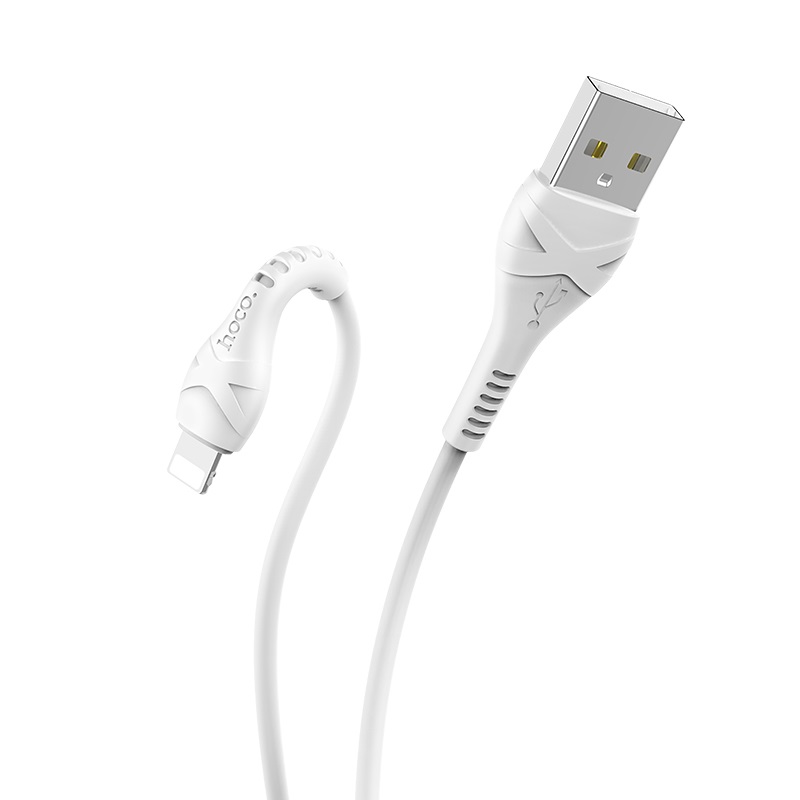 HOCO Câble USB vers Lightning "X37 Cool power", synchronisation des données de charge, 1 mètre, blanc