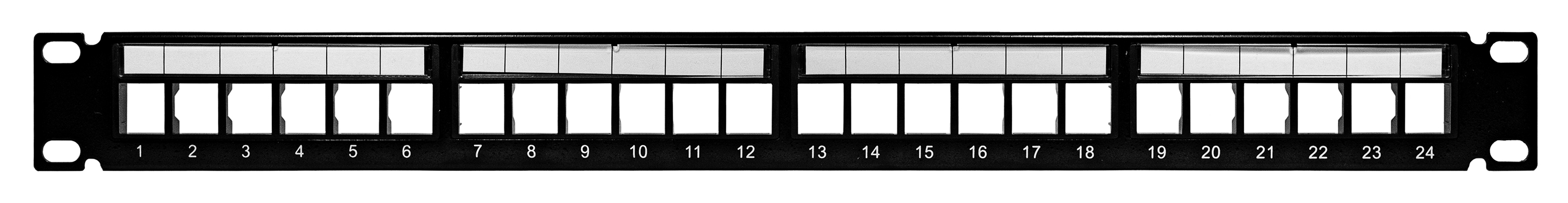 Panneau de brassage Keystone vide 24 ports 1U SYNCONNECT (SC-PA24-1U)