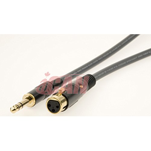 Câbles argentés iCAN XLR-F TRS-M 22AWG ProAudio, 3 pi