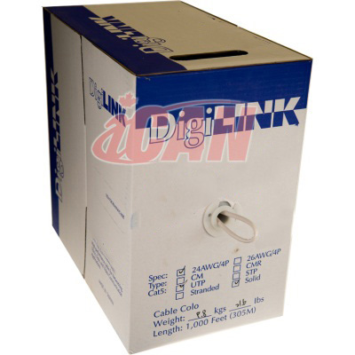 iCAN Stranded CAT6 RJ45 Cable, UL, FT4 1G Rated - 1,000 ft.