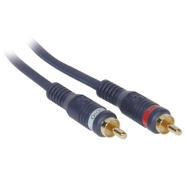 Cables To Go (Velocity) - Câble audio RCA - 50 pi - Bleu (29101)