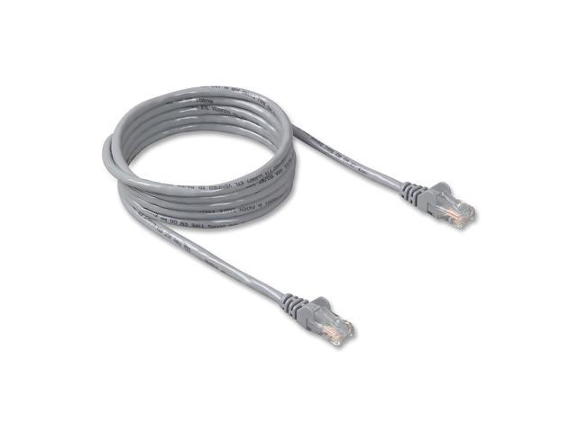 Belkin Cat5e Network Cable - Category 5e - 1 x RJ-45 Male Network 50 ft - Gray (A3L791-50)