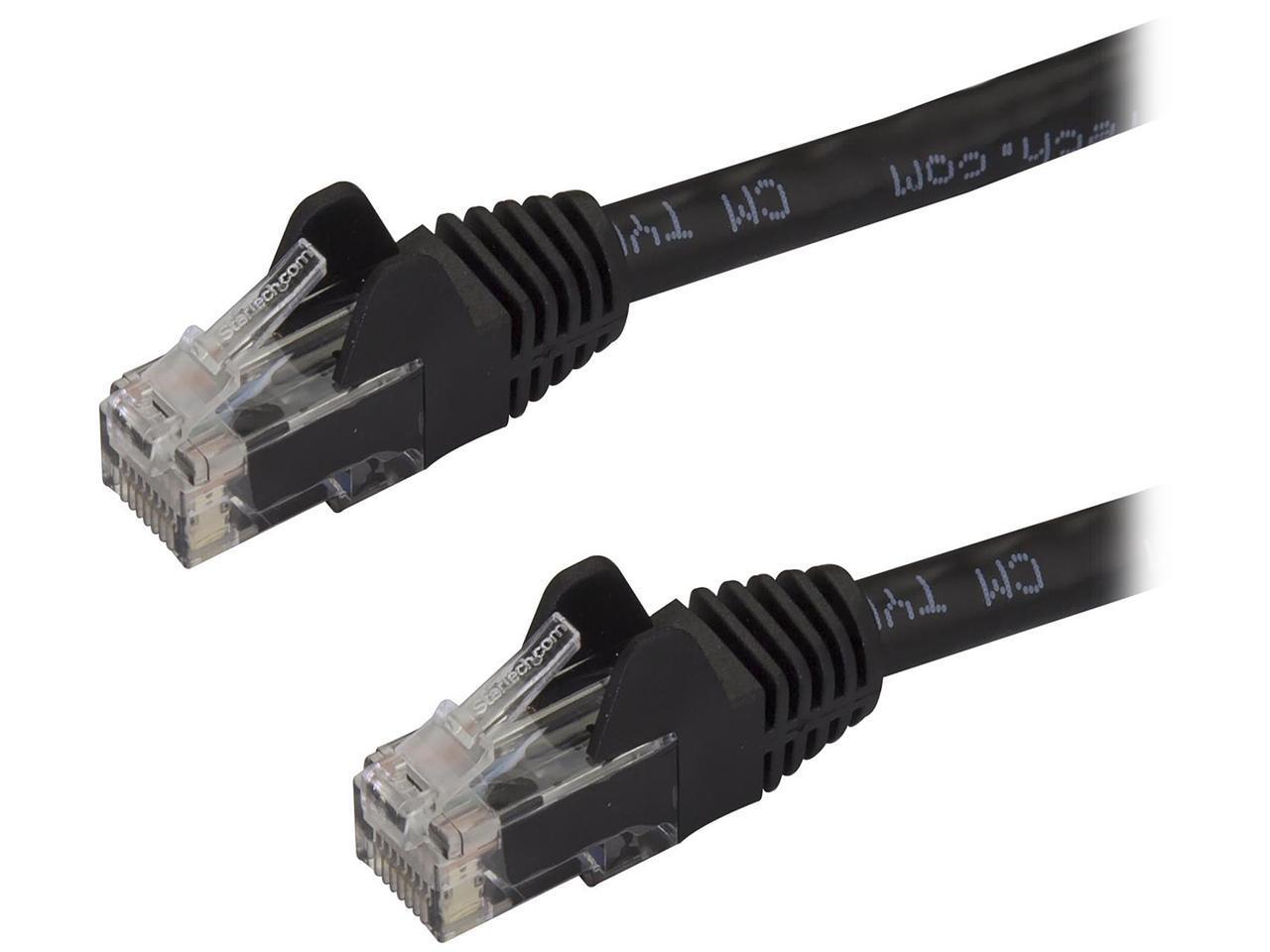 StarTech (N6PATCH3BK) - Câble de raccordement anti-coupure UTP Cat6 - Vérif. ETL - 3 pi (Noir)