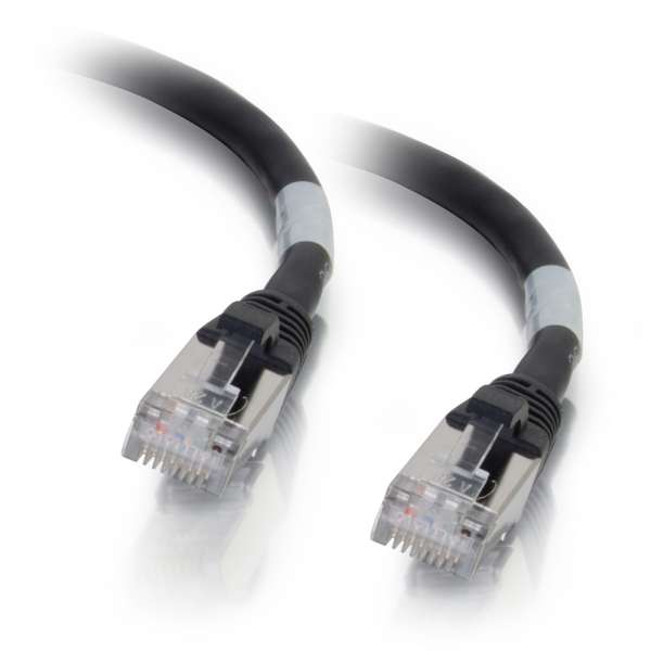 Câble de raccordement de réseau Ethernet CAT6 blindé (STP) à encliquetage sans accroc C2G (noir)