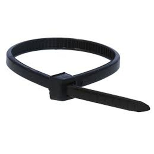 iCAN Attache de câble en nylon 6" 100 pièces Noir (ACC CBLTIE6-BLK)