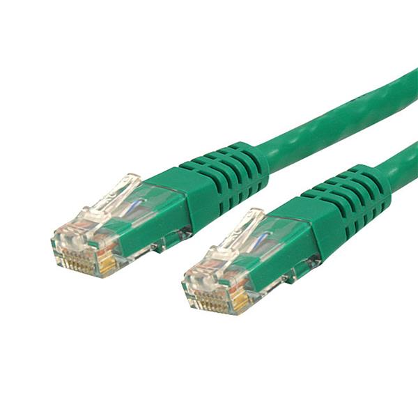 StarTech 6 ft Green Molded Cat6 UTP Patch Cable (C6PATCH6GN)