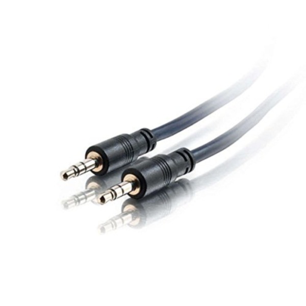 Cables To Go (40517) - Câble audio stéréo -- 1 x mini-téléphone stéréo mâle - 1 x mini-téléphone stéréo mâle - 35 pi (Noir)