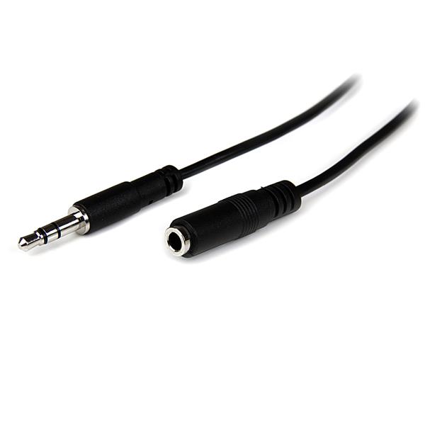 StarTech (MU1MMFS) - Câble d'extension audio stéréo mince de 3,5 mm -- M/F - 1 m