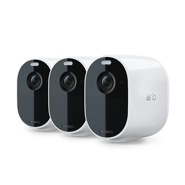 Arlo Essential (VMC2330-100CNS) Spotlight Camera | 3 Pack | Wire-Free, 1080p Video | Color Night Vision, 2-Way Audio, 6-Mont...