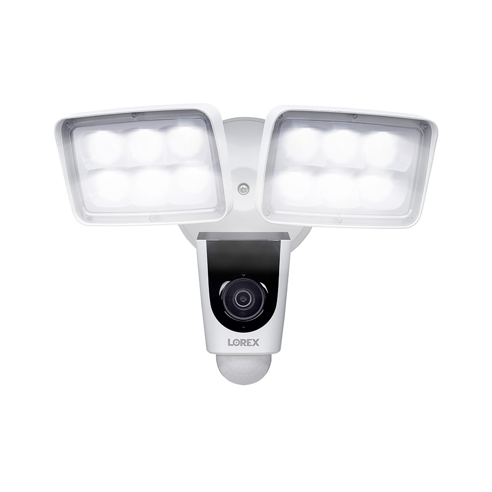 améra à projecteur intelligent Lorex 1080p Wi-Fi, double LED 4000 lm, sirène intégrée, audio bidirectionnel, vision nocturne...