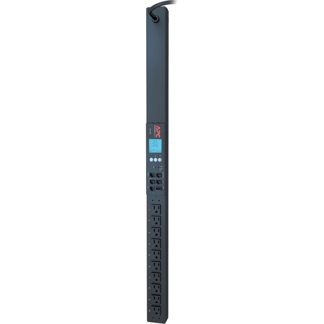APC 10-Prise 1U Rackmount PDU - Mesuré 15A 100/120V NEMA 5-15P - 10x NEMA 5-15R (AP8831) *Horizontal/Vertical