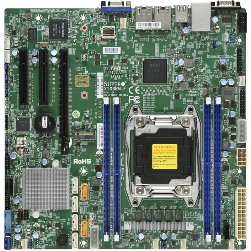 SUPERMICRO Motherboard-(MBD-X10SRM-F-O)