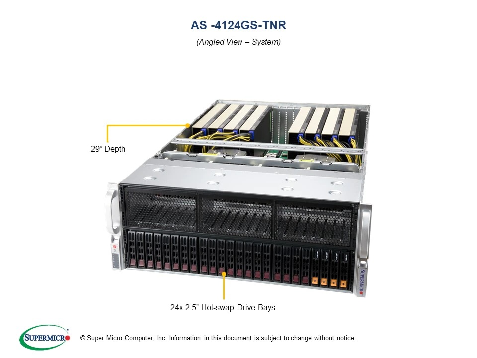 erveur GPU Supermicro Dual-CPU AMD EPYC 7543 32 c?urs 2,8 GHz 4U - 512 Go de mémoire, SSD NVMe 8 To, 3x Quadro RTX A6000 48 ...