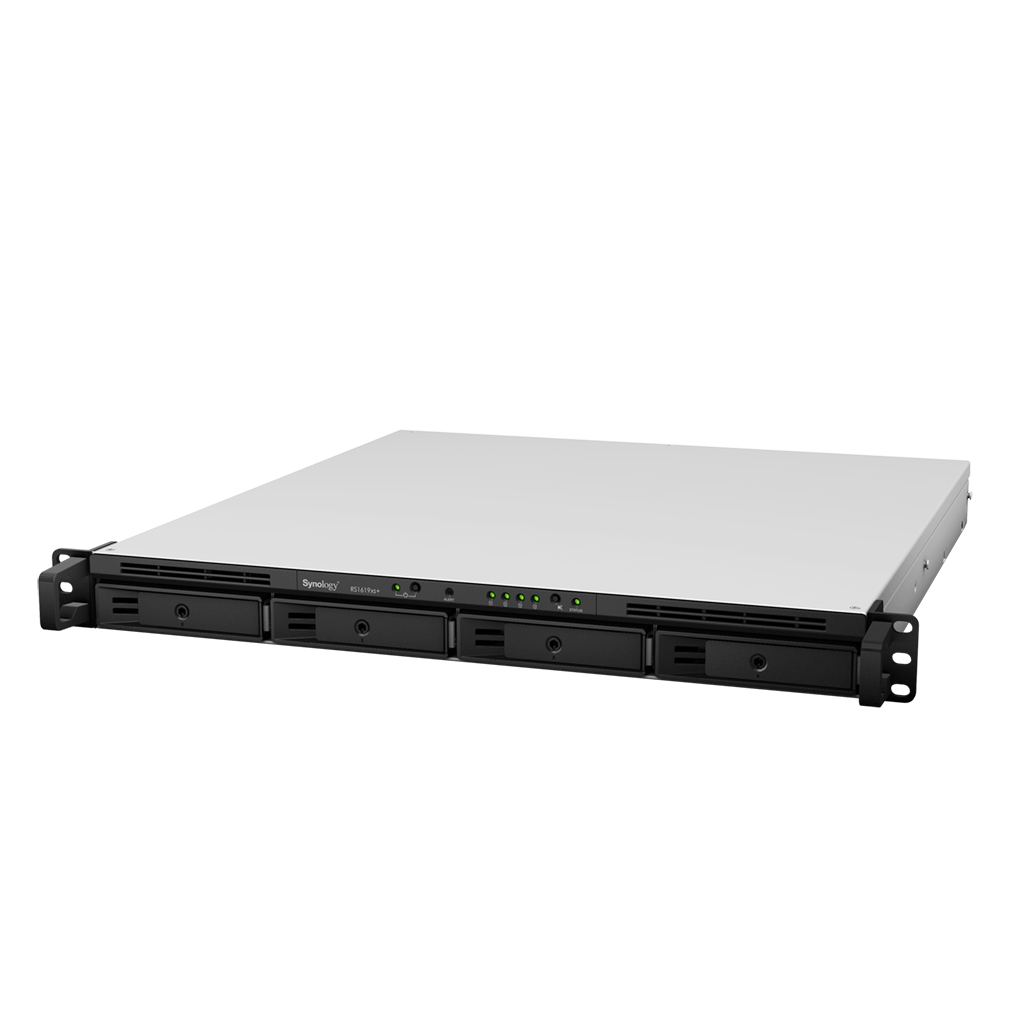 erveur NAS rackmount Synology RS1619XS+ 4 baies 8 Go 1U - 4x LAN GbE (RS1619XS+) - CPU quadric?ur Intel Xeon D-1527 2,2 GHz