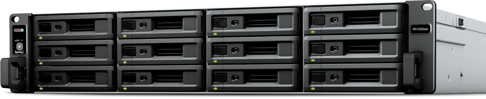 Synology RX1222SAS 12-Bay 2U Rack Expansion Unit for select NAS Server (RX1222SAS) - Compatible to SA3600, SA3400