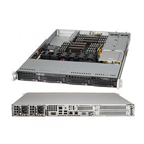 Supermicro SuperServer 6018R-WTRT Serveur rack LGA2011 1U à double socket Barebone (SYS-6018R-WTRT) - pour processeur Intel ...