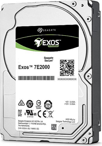 Disque dur de serveur Seagate Exos 7E2000 SAS 2,5" de 1 To - 7,2 K tr/min 15 mm 512E (ST1000NX0333)