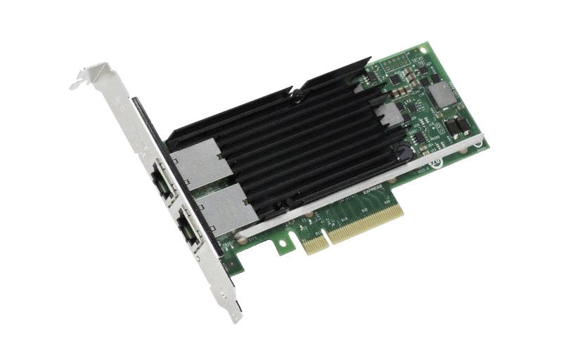 ontrôleur Ethernet de serveur à double port convergé Intel X540-T2 10GbE - PCIe X8 (X540T2) - Inclus des équerres pleine hau...