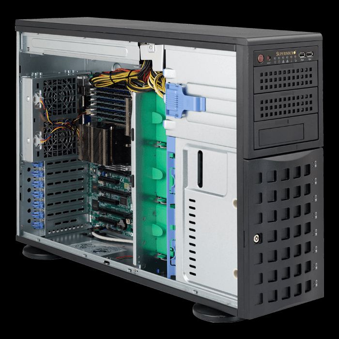 Supermicro Dual-CPU AMD EPYC 7261 2.5Ghz Tower Server - Special Built (CSE745BTS-H11DSINT-OTO90) - 2x AMD EPYC 7261 CPU, 32GB, 