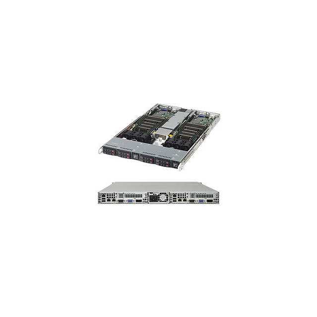 Supermicro - Système Barebone 1028TR-T (SYS-1028TR-T) | 1 uni. version rackable - Jeu de puces Intel C612, 2 Number of Node(...
