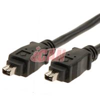 iCAN Firewire (1394) 4/4-pin Cable - 10 ft. (for Notebook PC 4pin to 4pin FireWire Device) (1394MM44-10)