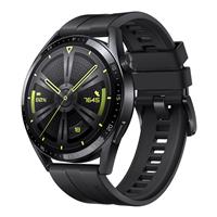 HUAWEI Smartwatch - GT 3 46mm Active, Black Fluoroelastomer Strap, 2-week Battery, Bluetooth Calling(Open Box)