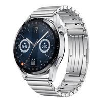 HUAWEI Watch GT 3 46mm Elite, Stainless Steel  Strap, 2-week Battery, AI Running Coach, 100+ Workout Modes, Dual-Band GPS, Body Temperature, Bluetooth Calling, Wireless Charging, Watch Face Store(Open Box)