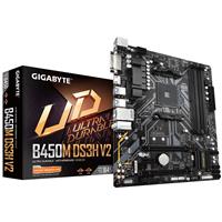 GIGABYTE B450M DS3H V2 AMD 3000 Series Ready AM4 B450, DDR4, Dual channel, PCIe Gen3 x4 M.2, GIGABYTE Gaming LAN and Bandwidth Management, RGB LED Strip Header (B450M DS3H V2)