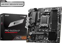 MSI PRO B650M-P, AMD B650 mATX AM5,  Supports AMD Ryzen 7000 Series Desktop Processor, 4 Dimm DDR5, PCIE 4.0, M.2 x 2, USB 3.2 Ports, USB Type-C