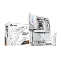 GIGABYTE X870E AORUS PRO ICE AMD AM5 LGA 1718 Motherboard, ATX, DDR5, 4x M.2, PCIe 5.0, USB4, WIFI7, 2.5GbE LAN, EZ-Latch, 5-Year Warranty