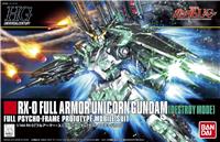 BANDAI Hobby HGUC 1/144 #178 Full Armor Unicorn Gundam (Destroy Mode) 'Gundam UC' Model kit