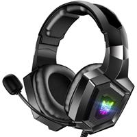 Onikuma K8-B Wired Stereo Gaming Headset With Mic, RGB Lights