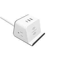 iCAN GS-FT02WC 2 Outlets 3 USB Power Socket with Wireless Charge, 5ft Cord