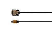 iCAN HDMI to VGA, Male to Male, Gold Plated, 6FT, Black