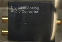 iCAN Digital to Analog Converter, Coxial or Toslink digital audio signals to analog L/R audio, 24bit/92KHz, Black