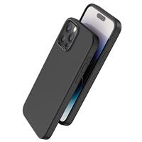 HOCO Pure Series Silicone Magnetic Protective Case for iPhone 15 Pro, Black