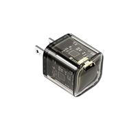iCAN 20W USB-C PD Fast Mini Charger, Transparent / Black